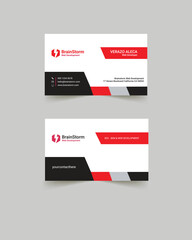 Modern Corporate Business Card Template Clean Minimalist EPS Design