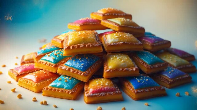 A stack of traditional treats consumed on a holiday