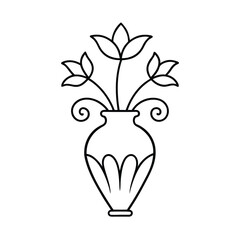 Victorian Wallpaper Inspired Floral Vase