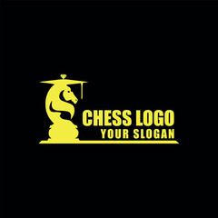 chess games logo design vector
