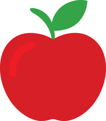 Red apple vector illustration
