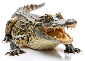 Fototapeta premium Crocodile isolated on white background