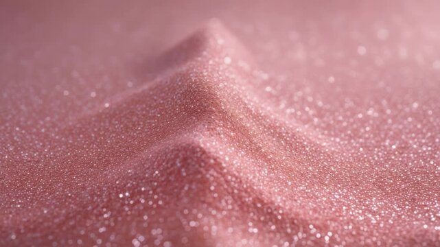 Pink gold sparkle background, shiny pink rose hue wall covering.