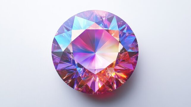 Diamons dot on white background