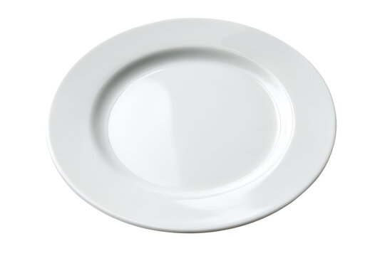 A pristine white plate ready for a delicious meal anticipation and hunger