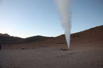 Incredible geysers in the Bolivian desert