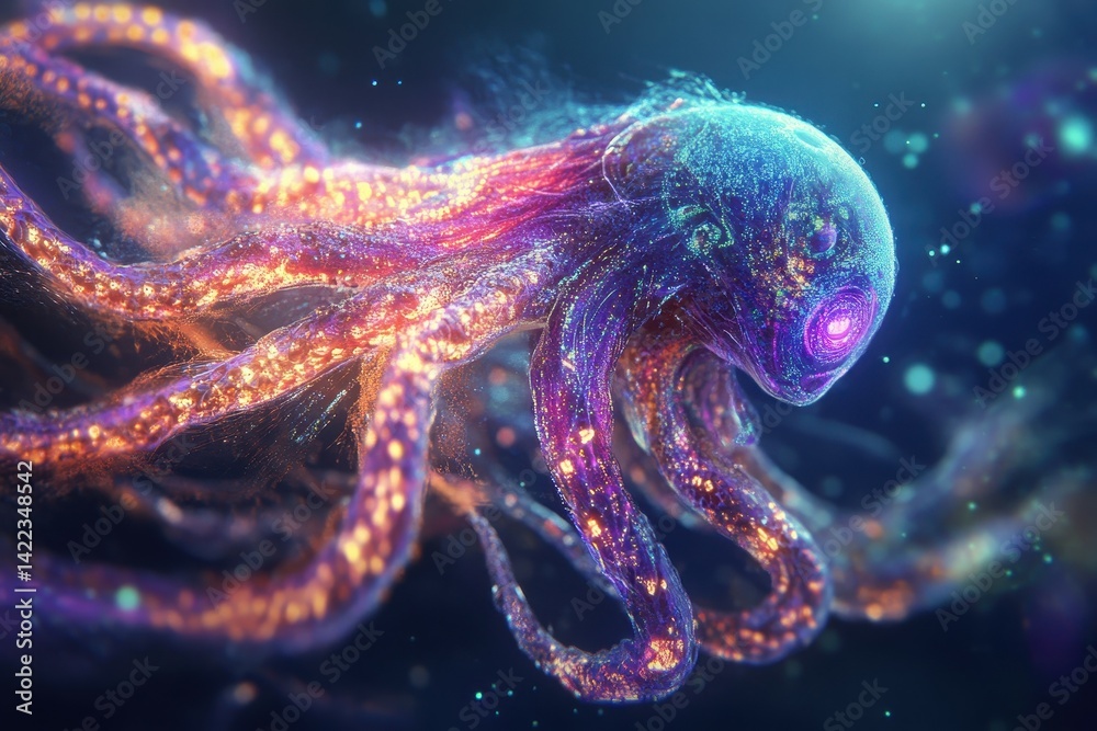 Wall mural researchers use digital biotech tools to create genetically engineered creatures for space explorati