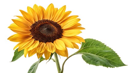 Obraz premium sunflower isolated on white background