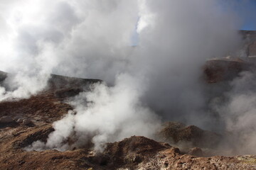 Incredible geysers in the Bolivian desert