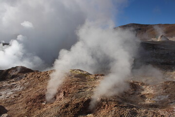 Incredible geysers in the Bolivian desert