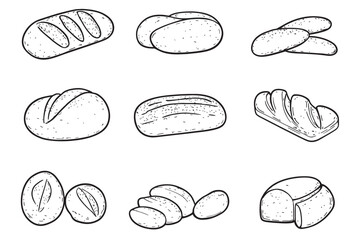 Ciabatta Icon Minimalist Line Design