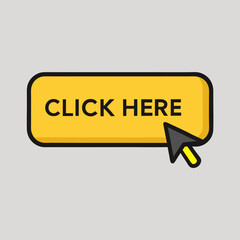 vector illustration of a yellow arrow