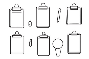 Ultra Minimalist Clipboard Icon Design Art
