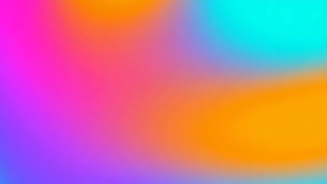 Vibrant smooth color gradient, pink, blue, and orange, abstract colorful background with copy space, wallpaper