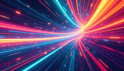 Abstract swirling colors forming a vibrant race track , art, swirl, competition