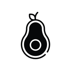 Avocado  Icon vector stock illustration