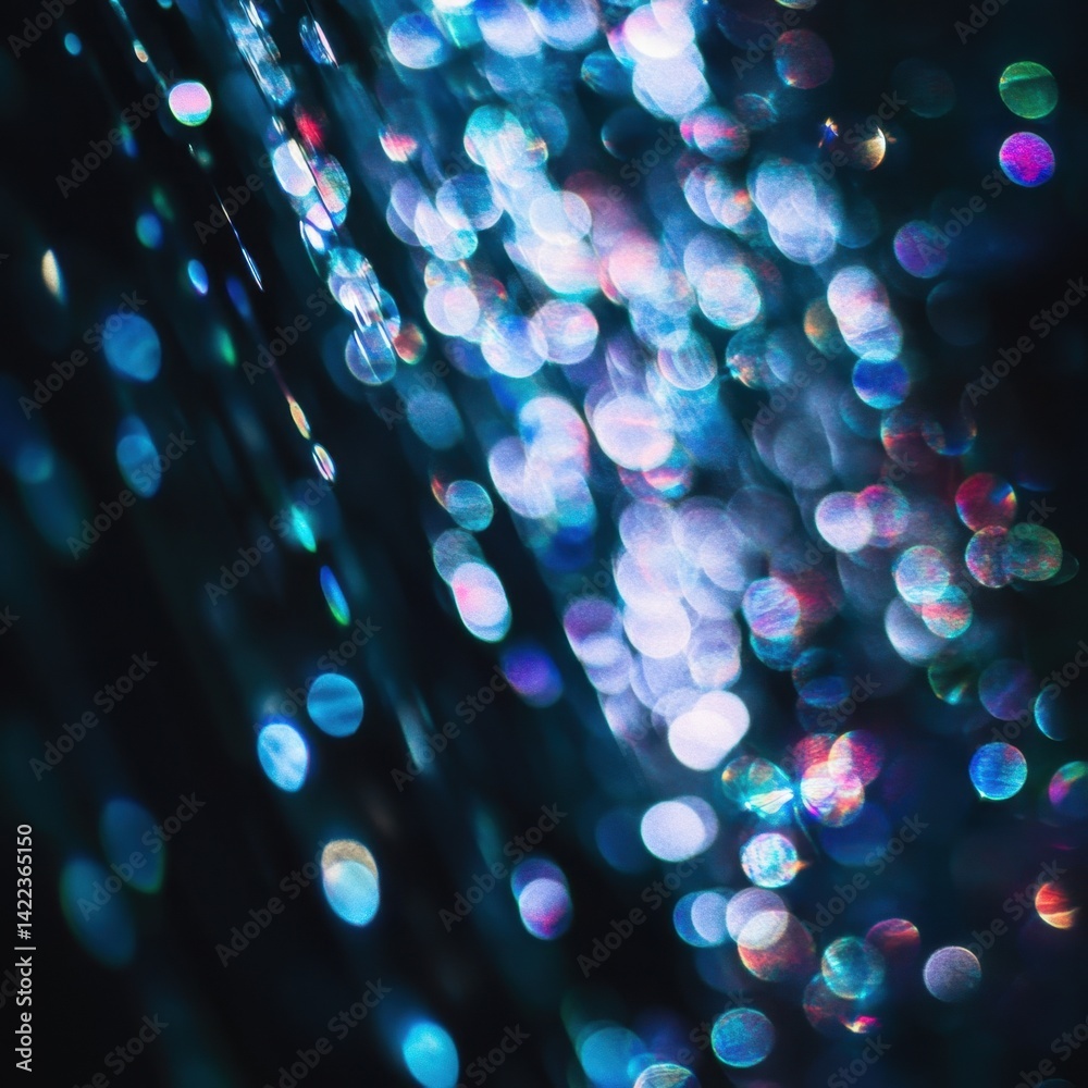 Poster abstract shimmering light trails on a dark background creating a magical and enchanting atmosphere w