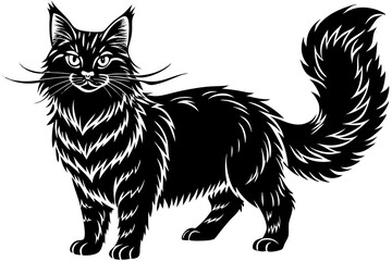 Cute Cat Cartoon Character Design Illustration vector eps format suitable for your design needs logo illustration animation etc