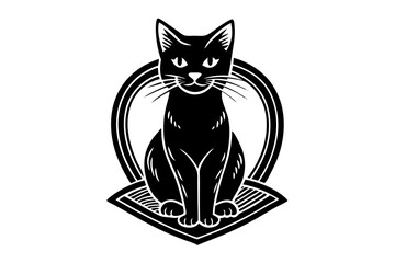 Cute Cat Cartoon Character Design Illustration vector eps format suitable for your design needs logo illustration animation etc