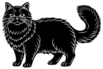 Cute Cat Cartoon Character Design Illustration vector eps format suitable for your design needs logo illustration animation etc