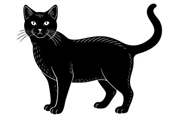 Cute Cat Cartoon Character Design Illustration vector eps format suitable for your design needs logo illustration animation etc