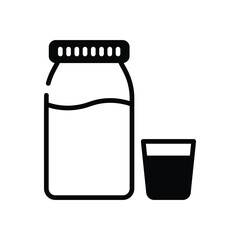 Milk  Icon vector stock illustration