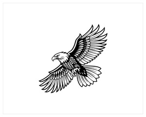 Eagle Tattoo stock, Eagle Tattoo Vector Art, Icon Free SVG Download