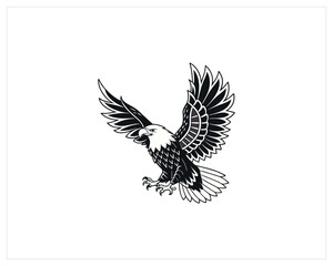 Eagle Tattoo stock, Eagle Tattoo Vector Art, Icon Free SVG Download
