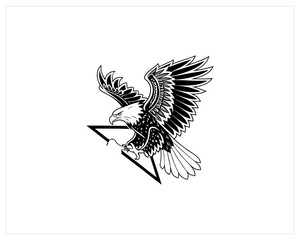 Eagle Tattoo stock, Eagle Tattoo Vector Art, Icon Free SVG Download