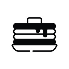 Pancakes  Icon vector stock illustration