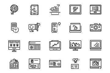 Fototapeta premium Digital Advertising Abstract Minimalist Design