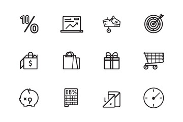 Fototapeta premium Discount Icon for Shopping Sales