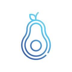 Avocado  Icon vector stock illustration