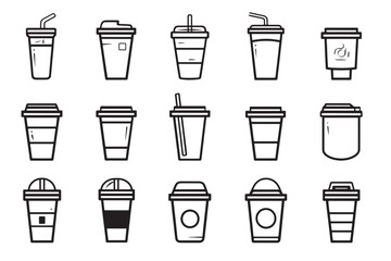 Drink Cup Icon for Cold Drink