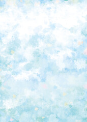 空のような雰囲気の水彩明るい青色背景