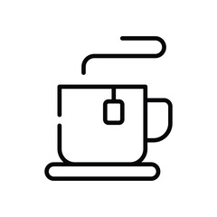 Tea Cup Icon vector stock illustration