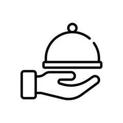 Food Tray Icon vector stock illustration