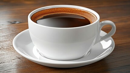 Fototapeta premium Isolated Cutout of a Richly Brewed Coffee Cup