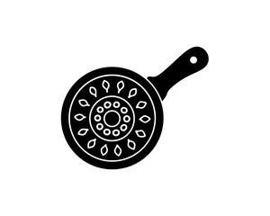 creative details  Frying Pan Icon vector Illustration