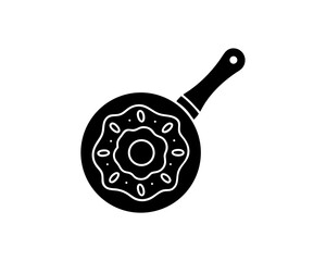 creative details  Frying Pan Icon vector Illustration