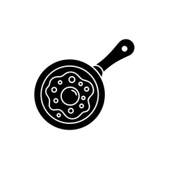 creative details  Frying Pan Icon vector Illustration