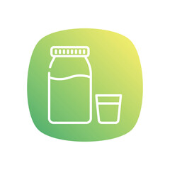 Milk  Icon vector stock illustration