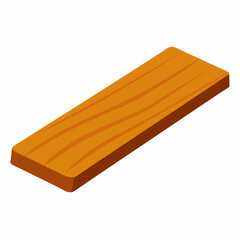 Isolated Vector Illustration Of A Wooden Plank For Diy And Construction