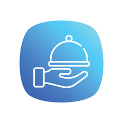 Food Tray Icon vector stock illustration