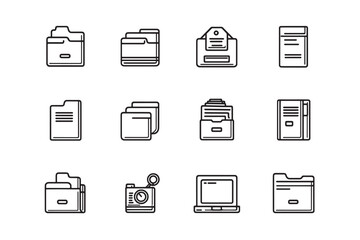 Fire Icon 2D Line Art