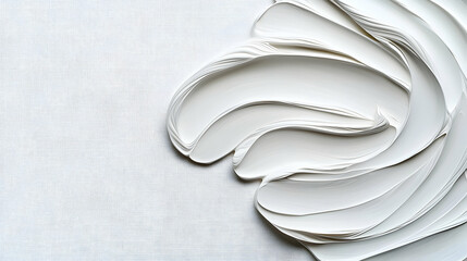 White Paint Brushstrokes Texture on Textured Background