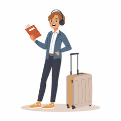 businessman with suitcase