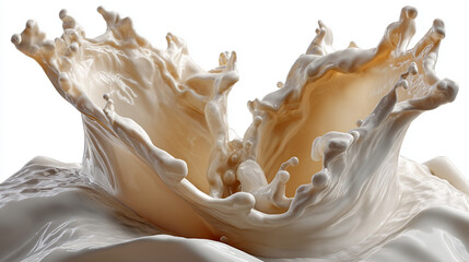 Dynamic Creamy Liquid Splash