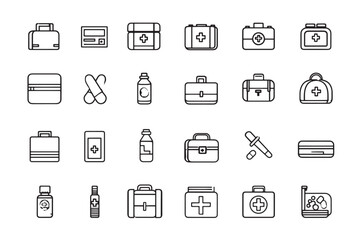 First Aid Kit Icon Ultra Minimalist Design
