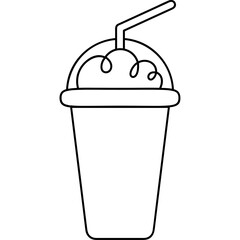 Colorful Sweet Beverage Illustration Perfect for Summer Designs
